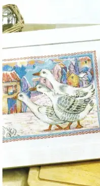 Snow Geese Of Tuscany - Snow Geese by Carol Thornton from Cross Stitch Gold 98