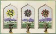 Topiary Trees by Di Noyce from Jill Oxton's Cross Stitch Australia 42 PCS