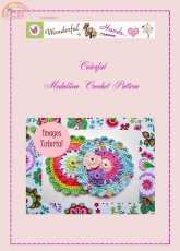 Wonderful Hands - Maria Manuel -Colorful Medallion  Crochet Pattern
