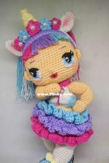 Melani Koo Amigurumi - Melani Halim - LOL doll unicorn outfit