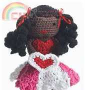 Yarnspirations - Lily Sugarn Cream - Valentines Lily Doll - Free