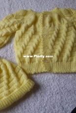 baby set sweater and hat