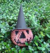 3D- Hallowin Pumpkin with Witch Hat