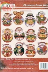 Janlynn 140-68 - Roly Poly Ornaments by Joan Elliott xsd