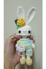 Amigurumi Bunny with Jumpsuit