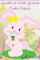 Apostila de Molde Gratuita  Coelha Fofinha Felt bunny