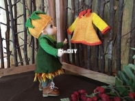 BJD knit coat for 6 inch Fairyland Ant - Vicky Monthel - free