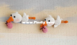 Crochet Pattern By Lily - moi prelesti - Liliya Sharipova - Stork brooch