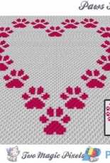 Two Magic Pixels - Paws Heart