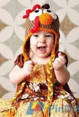Warm Fuzzy Boutique - Sissy Johnson - Baby Turkey Hat