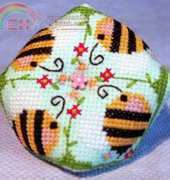 Barbara Ana Designs - Buzzing Around Biscornu - Free