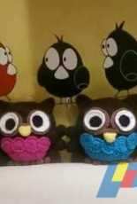 Búhos de colores