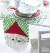 Maggie's Crochet - Maggie Weldon PB002 Santa Table Runner by Donna Collinsworth 2013