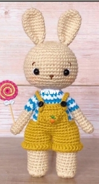 Littlehand Crochet - Mod Tanyatorn - Alex the Baby Boy Bunny