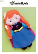 Meia Tigela-Felting Dolls Anna-Free Pattern /Portuguese