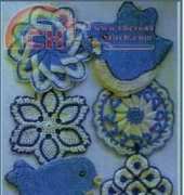 Maggies Crochet - Maggie Weldon - PB056 - Set of 6 Vintage Blue Potholders