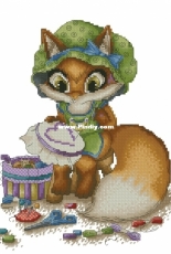 The Fox Needlewoman by Nadezhda Kazarina / Nadi XSD