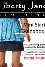 Liberty Jane Clothing - Denim Mini Skirt for 18" Dolls