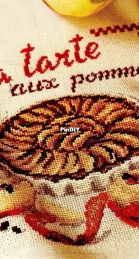 Ma tarte aux pommes by V. Enginger from Creation Point de Croix 23