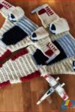 MJs Off the Hook Designs - Spacefighter Blanket Bulky Spacefighter Blanket