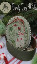 With Thy Needle and Thread WTNT CS245 - Candy Cane Wishes