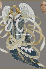 Lavender and Lace LL39 Angel of Christmas in Blue XSD + PCS