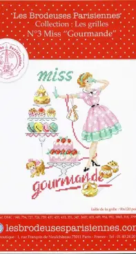 Les Brodeuses Parisiennes - LBP - Miss Gourmande