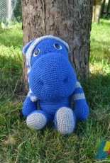 The blue hippo