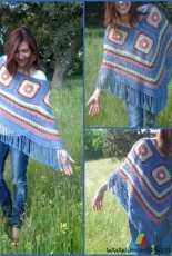 Mondays Crochet - Multicolored poncho - Free