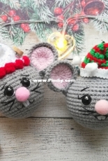 Crochet Toys and Hats - Tatiana / Tatyana Erofeeva - Mouse Balls - Russian - Free