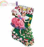 Bucilla Felt Applique Christmas Stocking Kit-10-103- Sugar Plum Fairy