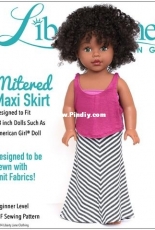 Liberty Jane Clothing - Mitered Maxi Skirt for 18" Dolls