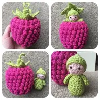 Laura Loves Crochet - Laura Sutcliffe - Raspberry Pocket Pal