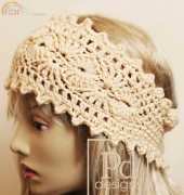 Pamela Dempsey- Picot and Shells Headband Ear warmer