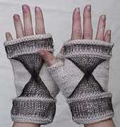 Chiaroscuro Fingerless Gloves by Nyss Parkes -Free