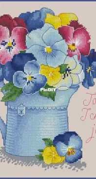 Pansies by MIAxStitch XSD