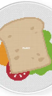 Daily Cross Stitch - Yummy Sandwich