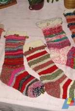 Handspun Christmas Stockings by Diana Twiss -Free