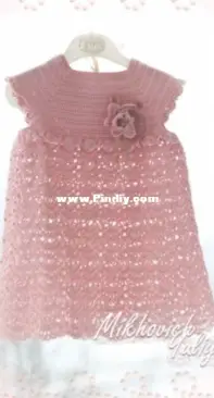 Beautiful knitted things - Yulia Mikhovich - Crochet Lace Dress - Ажурное платье крючком - Russian