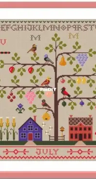Owl Stitching House - Summer Tree Sampler