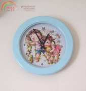 PINKOO Kit - Baby boy & girl for clock (100% Printed cross stitch)