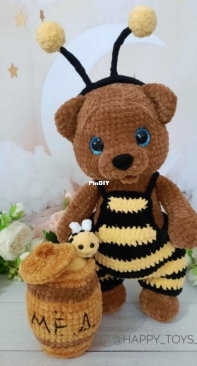 Happy Toys NN - Anastasia Zaitseva - Анастасия Зайцева - Bee costume for MiMi bears - Платье и комбинезон для минки Ми-ми - Russian