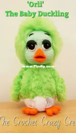 The Crochet Crazy Crew - Tracey Denise - Orli the Baby Duckling