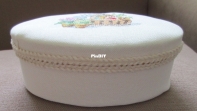 Embroidery on the box top