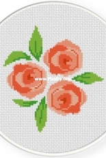 Daily Cross Stitch - Bunch of Roses