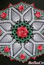 Bella Crochet - Elizabeth Ann White - Dorothys Roses Doily - Free