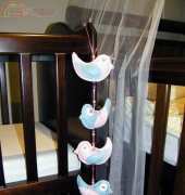 Lissylane Designer-Free-Vertical hanging felt birdie