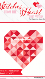 Fat Quarter Shop - Stitches from the Heart Quilt Pattern -  Free