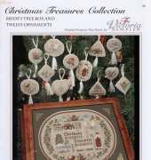 The Victoria Sampler 098 - Christmas Treasures Collection - Bride's Tree Box and Twelve Ornaments