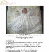 AngelKnits - I Believe in Angels - Karen Ashton-Mills - KSB 15 - Daisy chain christening gown set gown